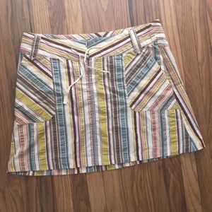 Patagonia a-line gingham striped skirt